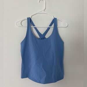 SPANX Get Moving Contour Crossback Shelf Tank in color cornflower
